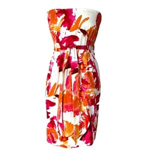 Cocktail Dress Strapless 12 Y2K Large Boho Resort Cruise Semi Party Calvin Klein